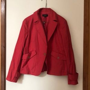 Talbots Pink/Red Blazer. Size 14.
